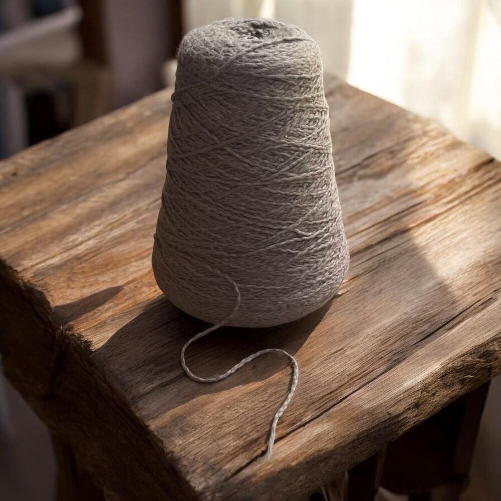 Vintage Conshohocken Cotton Co Softball Yarn Cone 12.5 oz Color 108 Mud Weaving